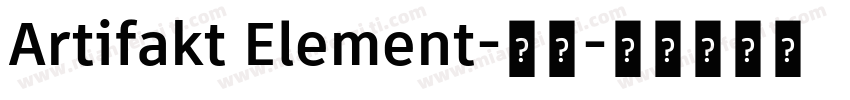 Artifakt Element-常规字体转换